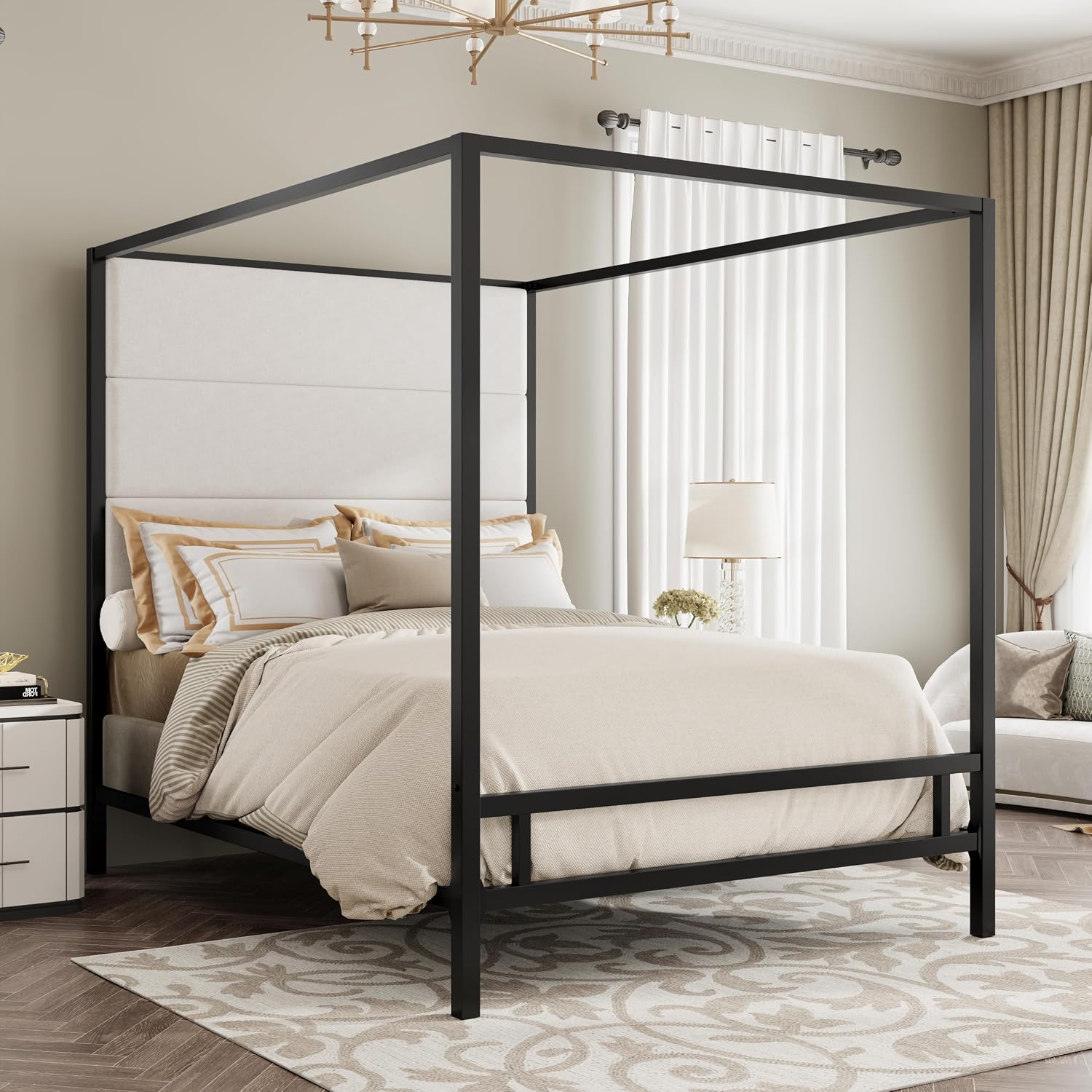 Queen Canopy Bed Frame Metal 4 - Canopy Bed Frame Metal Queen recension och pris