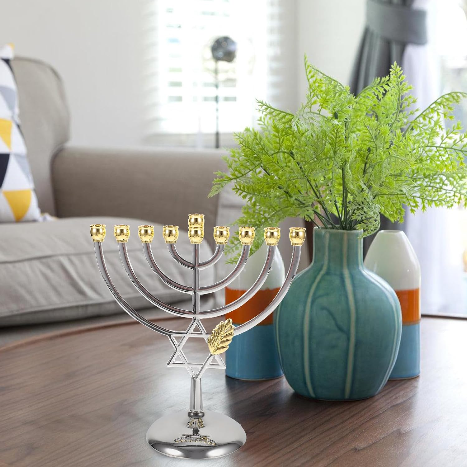 9 Branch Hanukkah Menorah Meta - Tables recension och pris