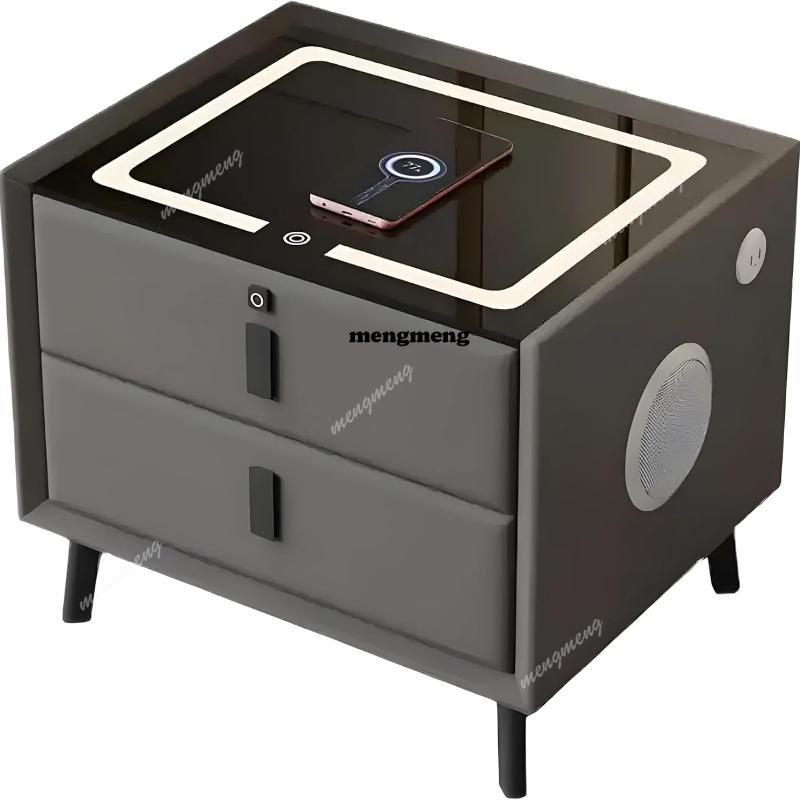 Solid Wood Smart Nightstand Wi - Solid Wood Nightstand 2 Drawers recension och pris