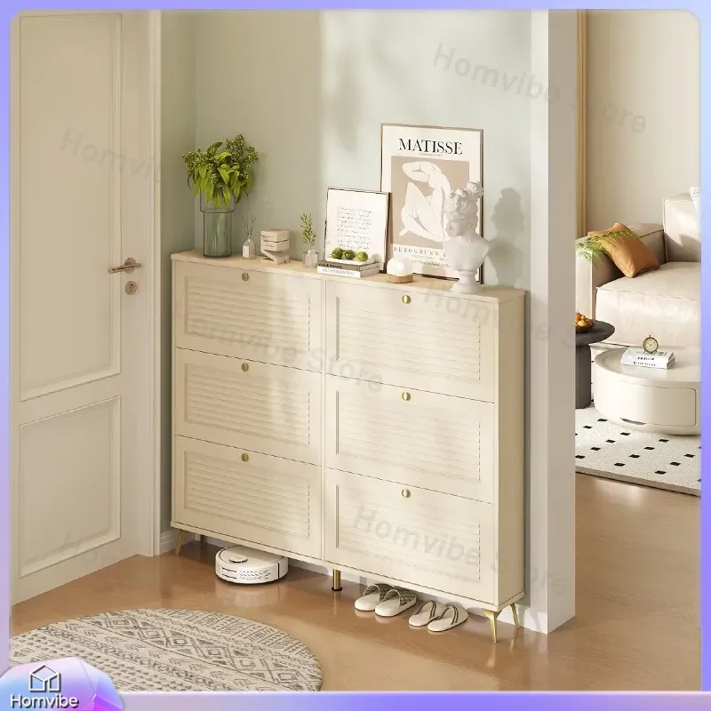 Ultra Thin Shoe Cabinet Solid  - Shoe Rack Cabinet Narrow Entryway recension och pris