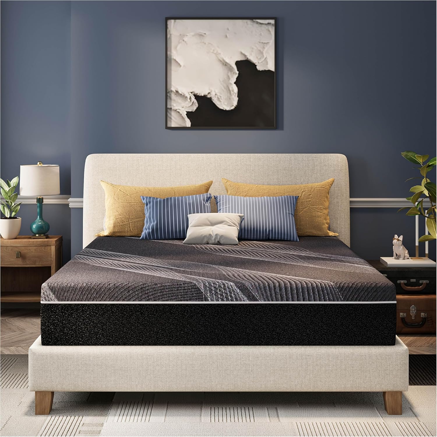 12 Inch Queen Mattress, Bamboo - Memory Foam Mattress In A Box Queen recension och pris