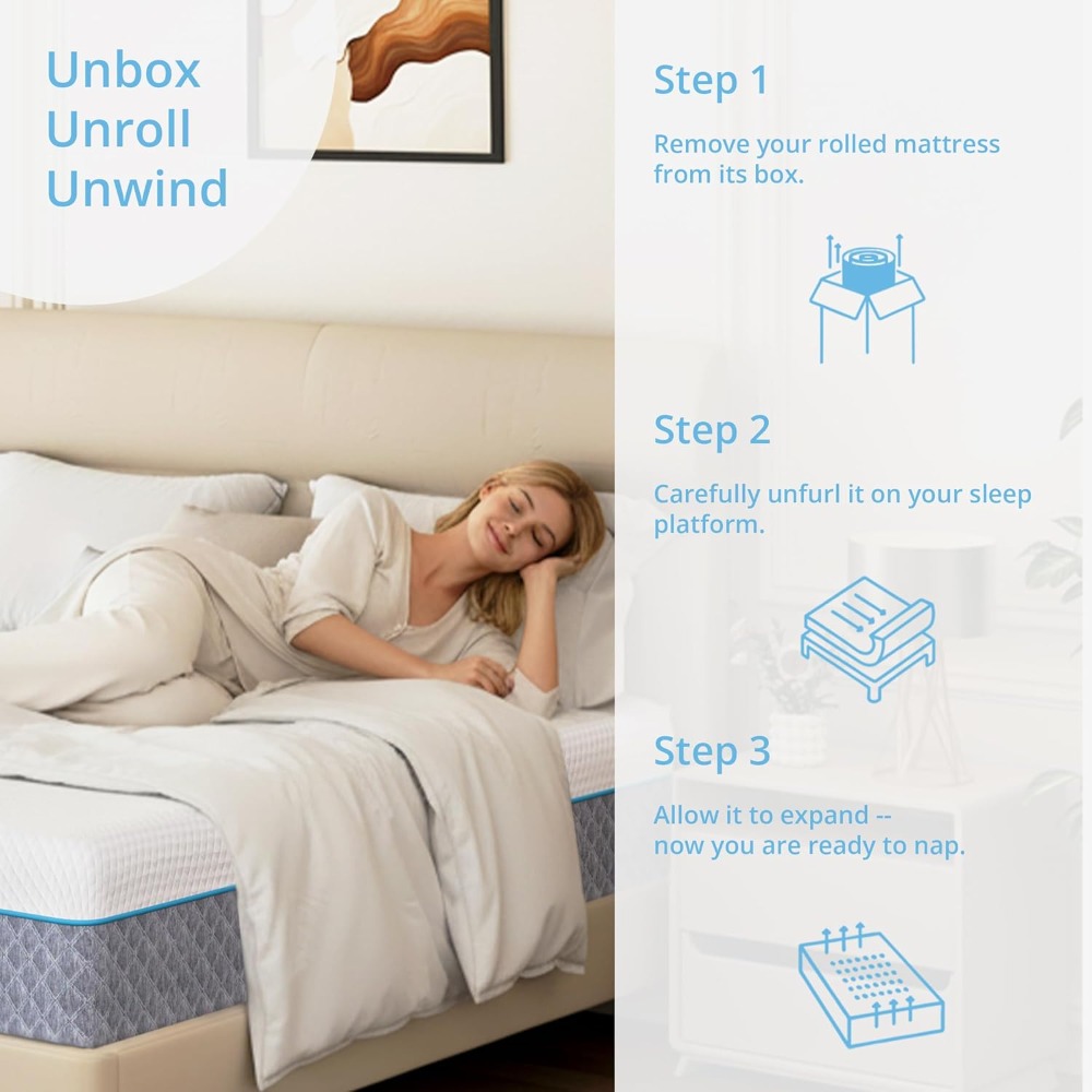 14 Inch Queen Mattress in a Bo - Memory Foam Mattress In A Box Queen recension och pris