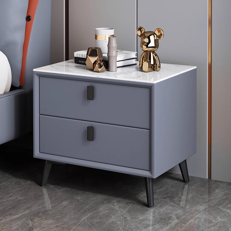 Nordic Style Solid Wood Bedsid - Solid Wood Nightstand 2 Drawers recension och pris
