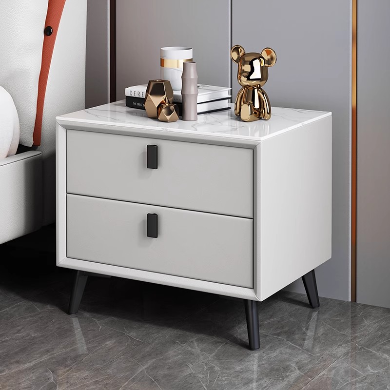 Nordic Style Solid Wood Bedsid - Solid Wood Nightstand 2 Drawers recension och pris