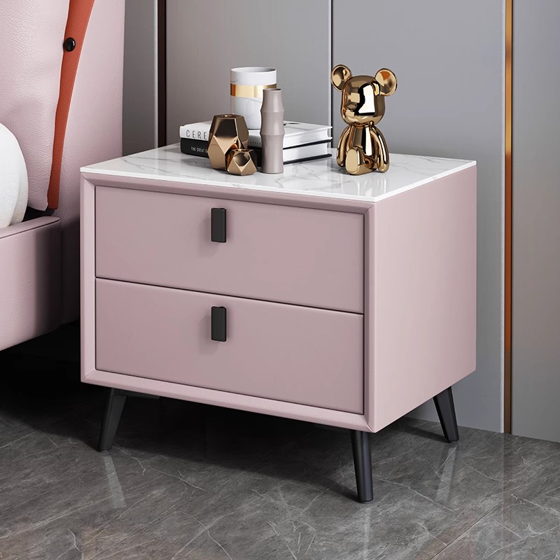Nordic Style Solid Wood Bedsid - Solid Wood Nightstand 2 Drawers recension och pris