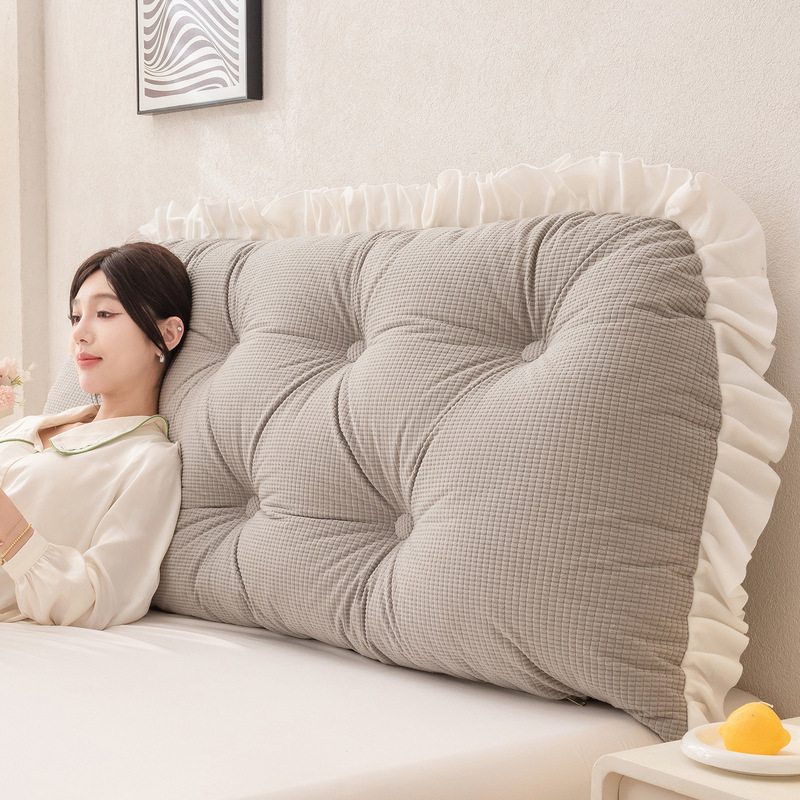 Ruffled Headboard Pillow Lumba - Headboard Cushion Backrest Tatami recension och pris