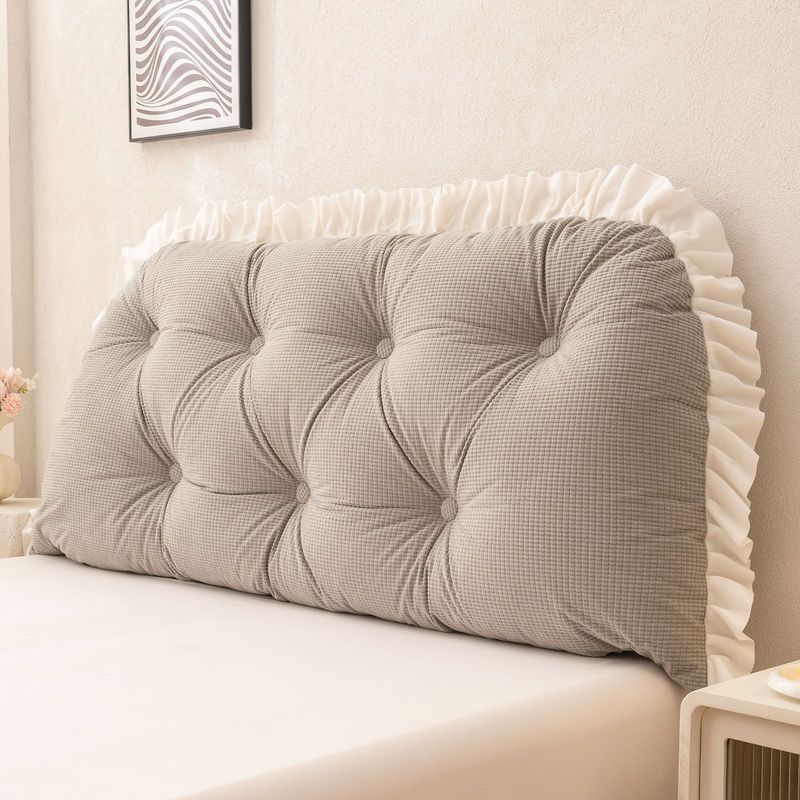 Ruffled Headboard Pillow Lumba - Headboard Cushion Backrest Tatami recension och pris
