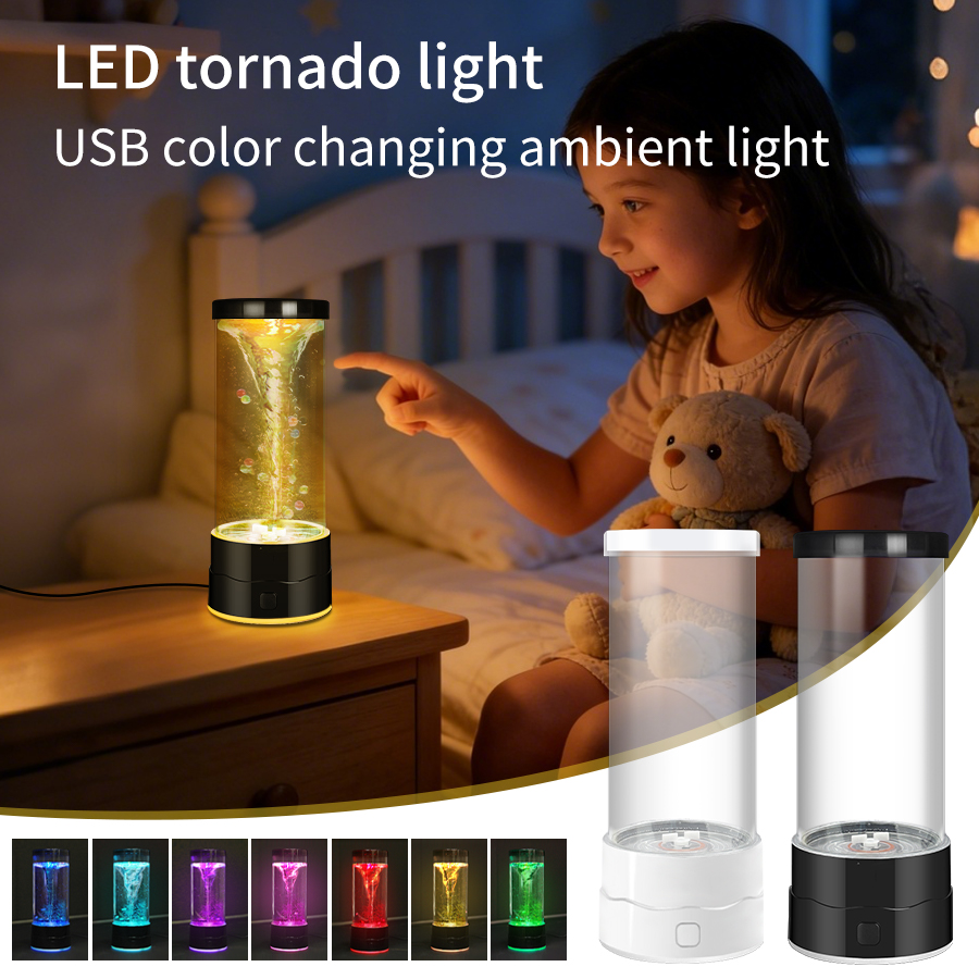 Creative LED Tornado Night Lig - Floating Nightstand With Led Light recension och pris