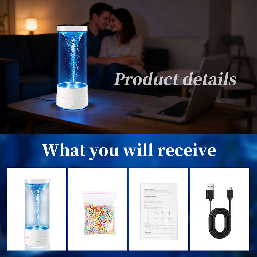 Creative LED Tornado Night Lig - Floating Nightstand With Led Light recension och pris