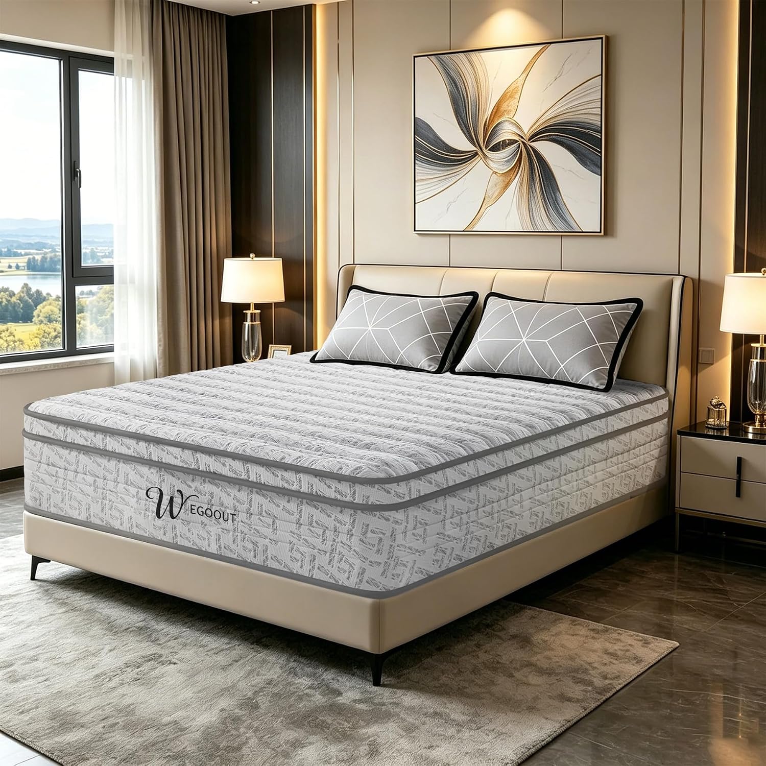 Queen Size Mattress 12 Inch, M - Memory Foam Mattress In A Box Queen recension och pris