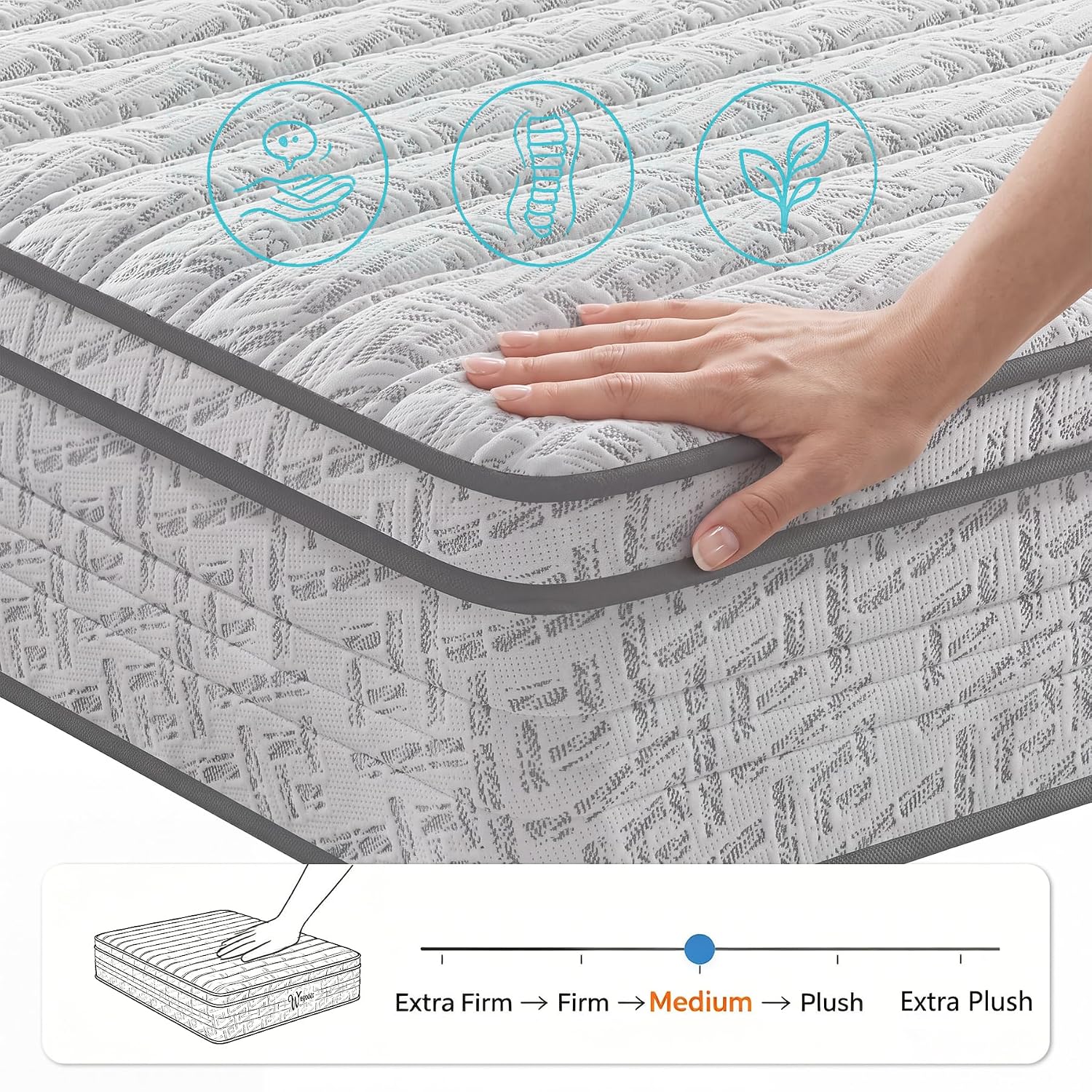 Queen Size Mattress 12 Inch, M - Memory Foam Mattress In A Box Queen recension och pris