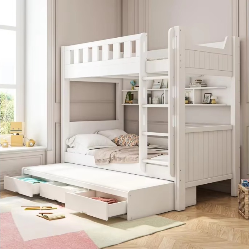Bedroom Furniture Children Bed - Bunk Bed With Stairs And Slide recension och pris