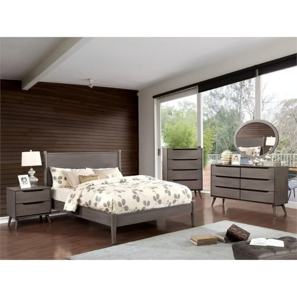 For 2-Drawer Mid-Century Solid - Solid Wood Nightstand 2 Drawers recension och pris