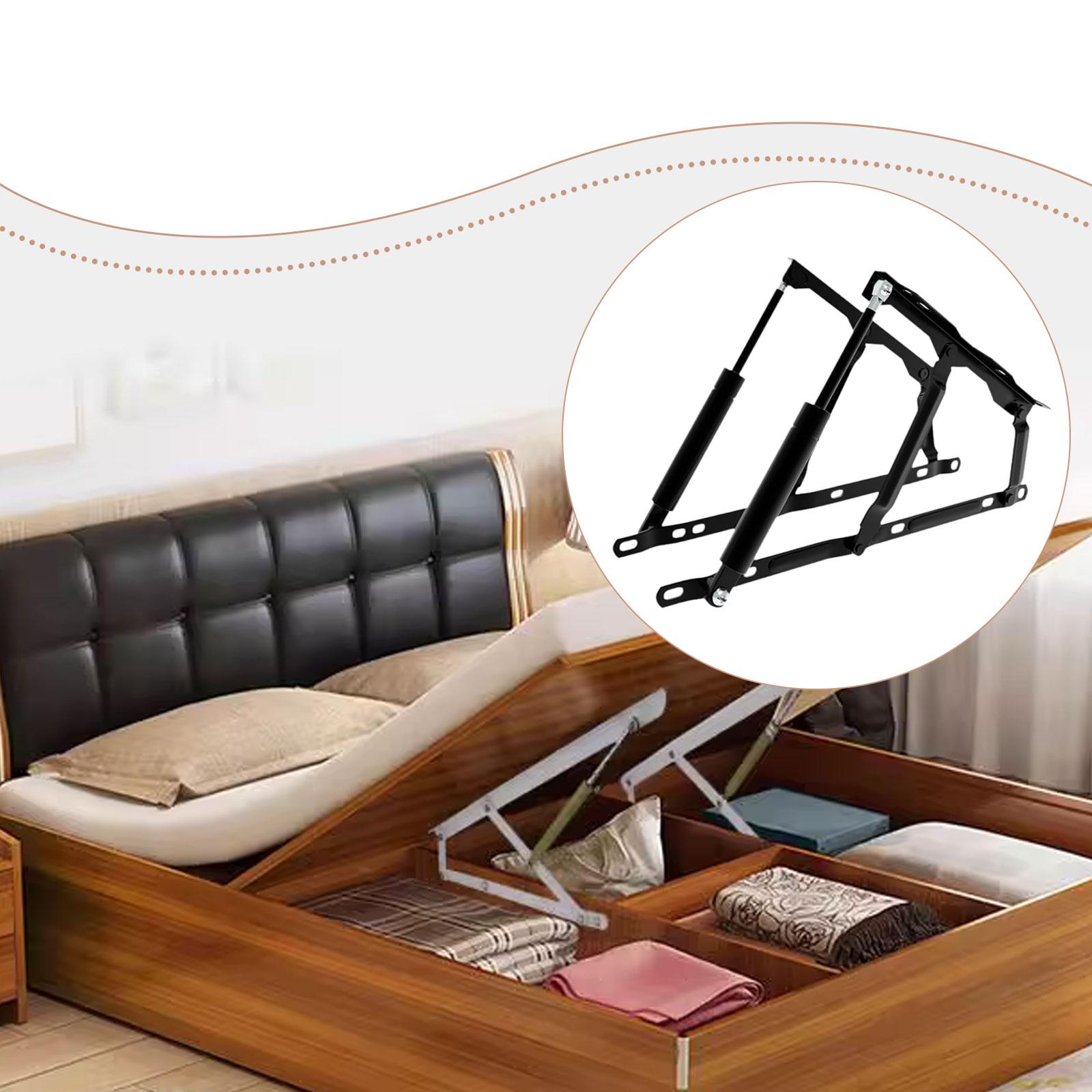 2 Pieces Bed Lift Mechanism Hy - Gas Lift Storage Bed Hydraulic recension och pris