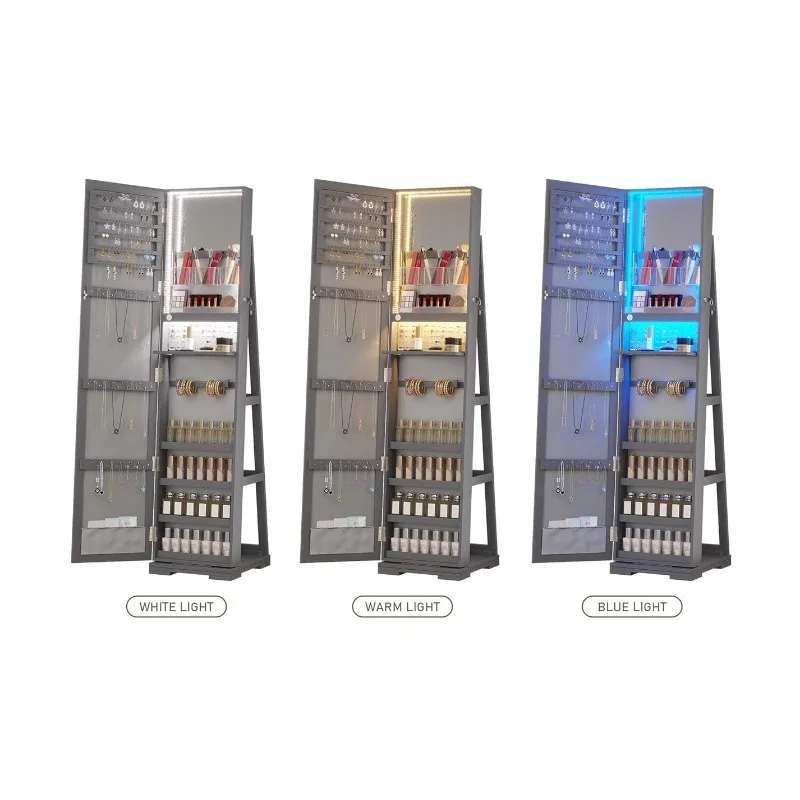LED Jewelry Armoire with Full  - Full Length Mirror Jewelry Armoire recension och pris