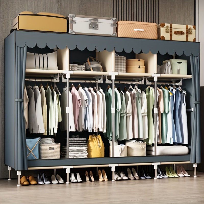 Metal Frame Portable Closet Or - Wardrobe Closet Portable Fabric Cover recension och pris