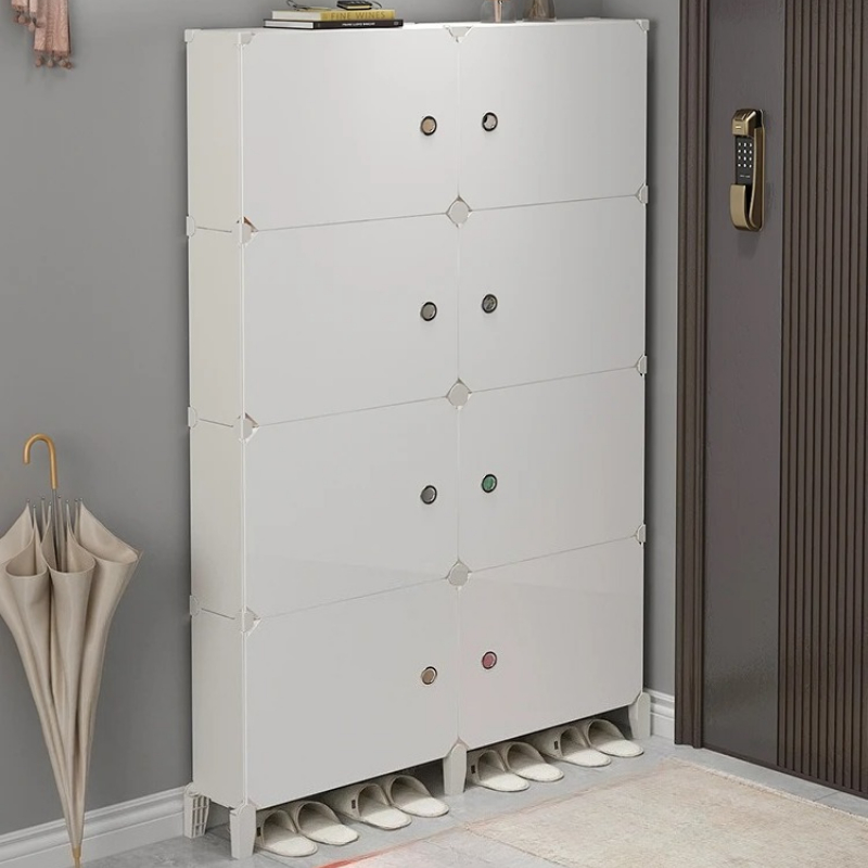 ‌No Drill Over Door Shoe Rack  - Shoe Rack Cabinet Narrow Entryway recension och pris