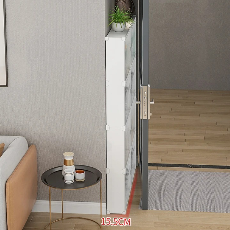 ‌No Drill Over Door Shoe Rack  - Shoe Rack Cabinet Narrow Entryway recension och pris