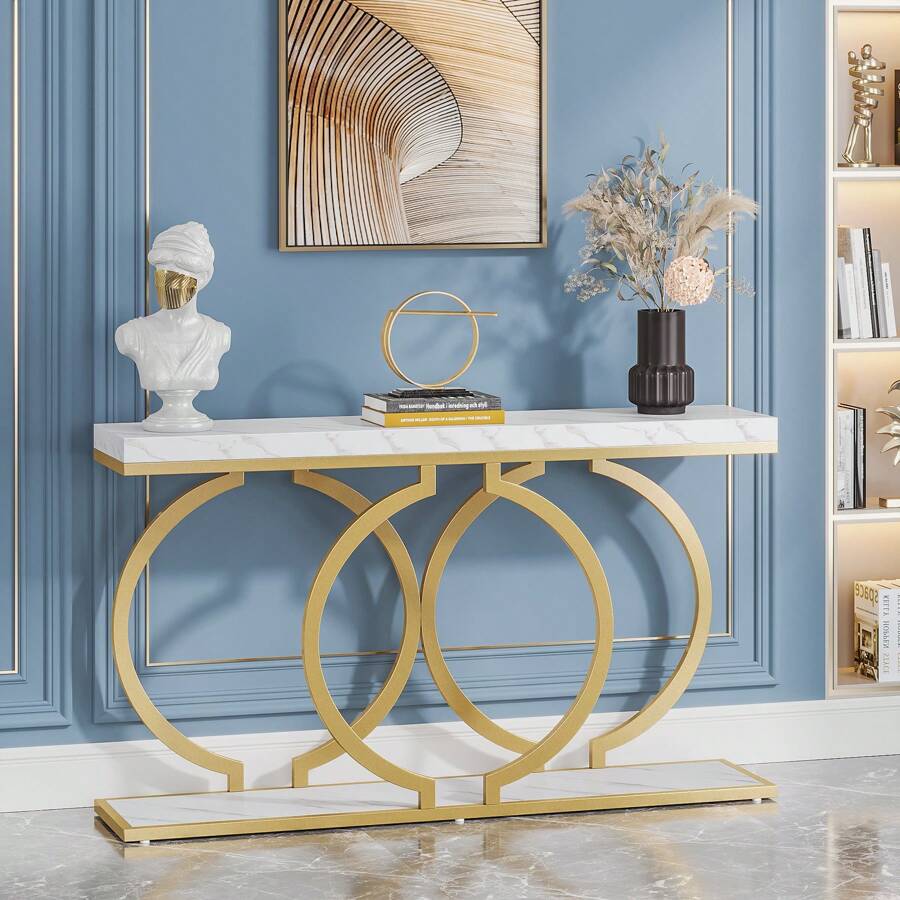 Inch Modern Gold Console Table - Tables recension och pris