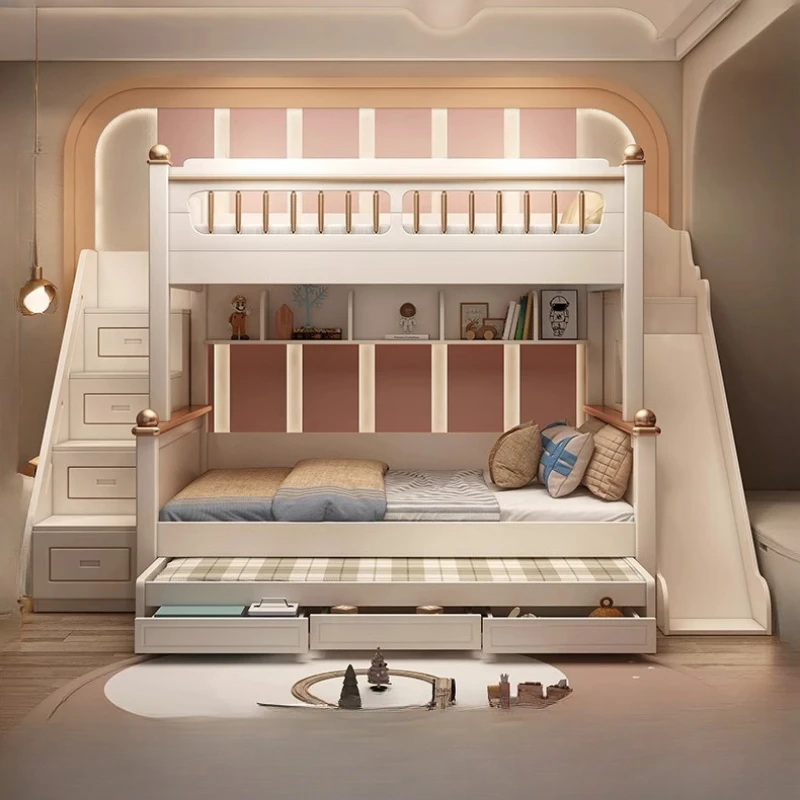 135x190cm Wood Mattress Kids L - King Size Bed Frame With Storage Drawers recension och pris