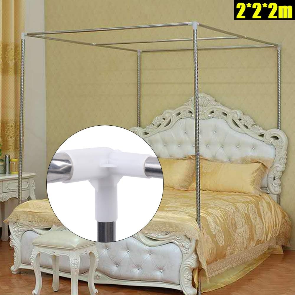 Stainless Steel Canopy Bed Fra - Canopy Bed Frame Metal Queen recension och pris