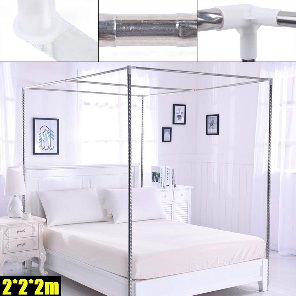 Stainless Steel Canopy Bed Fra - Canopy Bed Frame Metal Queen recension och pris