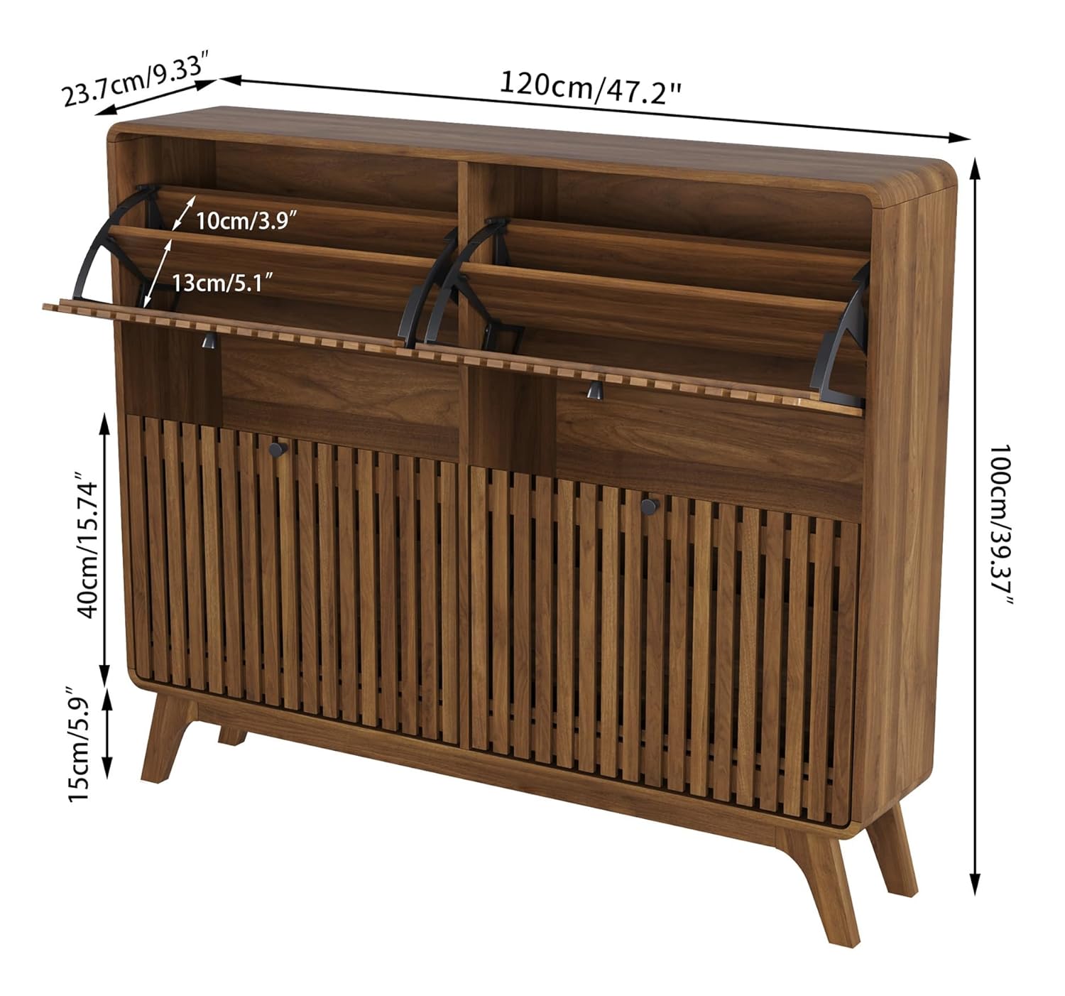 #Large Bamboo Shoe Cabinet wit - Shoe Rack Cabinet Narrow Entryway recension och pris