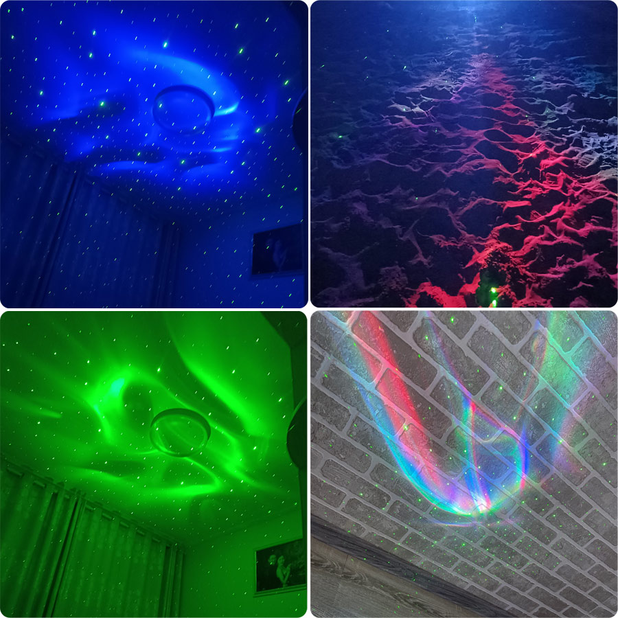 SA204 RGB LED Motive Aurora Pr - Floating Nightstand With Led Light recension och pris