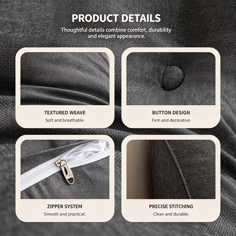 Large Headboard Cushion Tatami - Headboard Cushion Backrest Tatami recension och pris