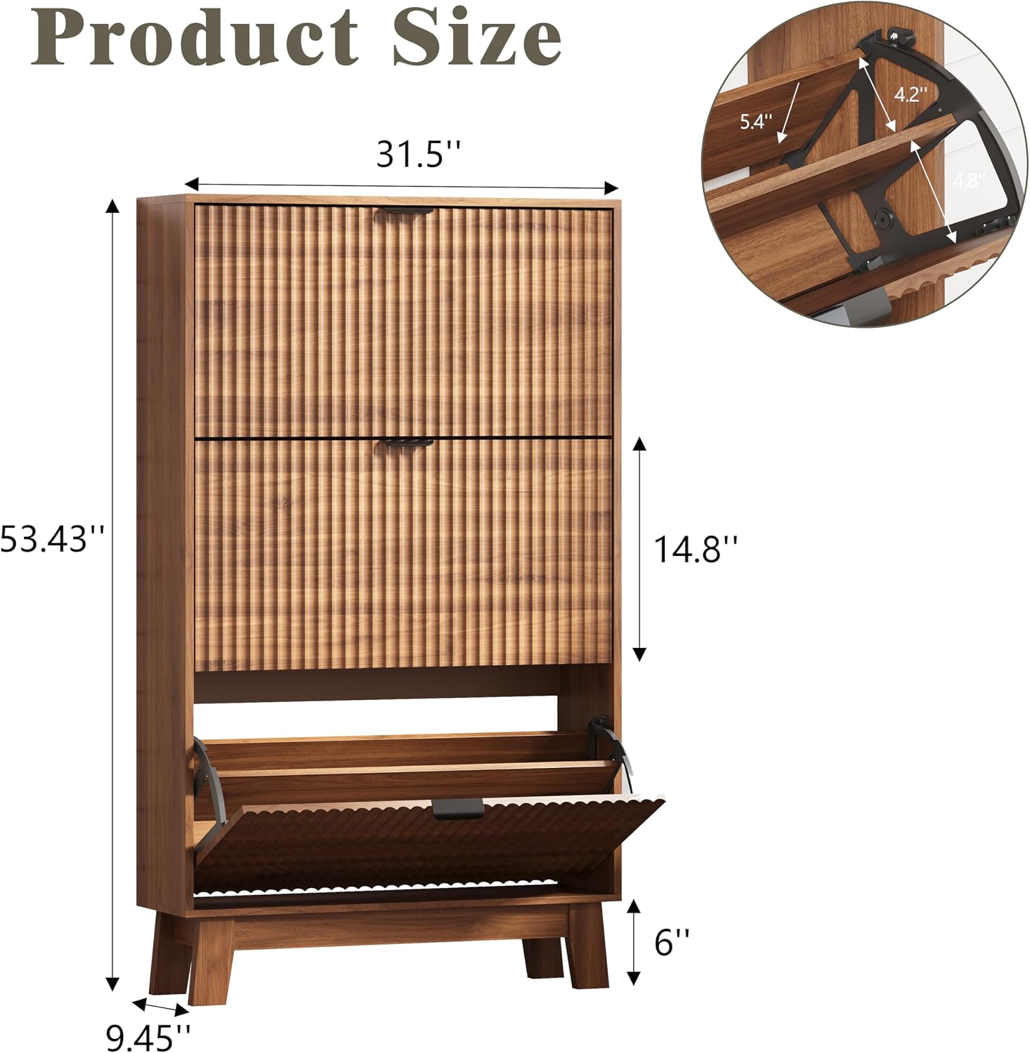 Entryway Shoe Cabinet Storage  - Shoe Rack Cabinet Narrow Entryway recension och pris