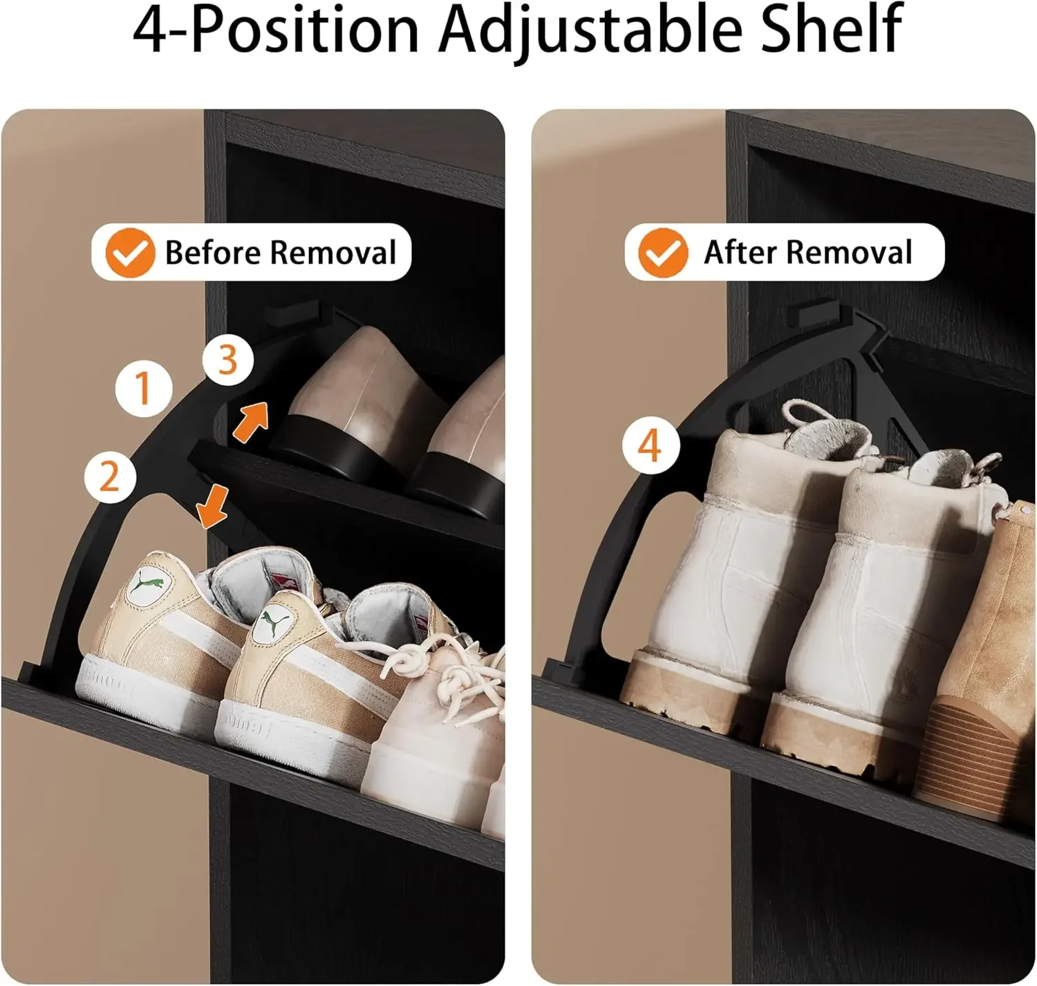 Shoe Storage Cabinet, Wood Sho - Shoe Rack Cabinet Narrow Entryway recension och pris