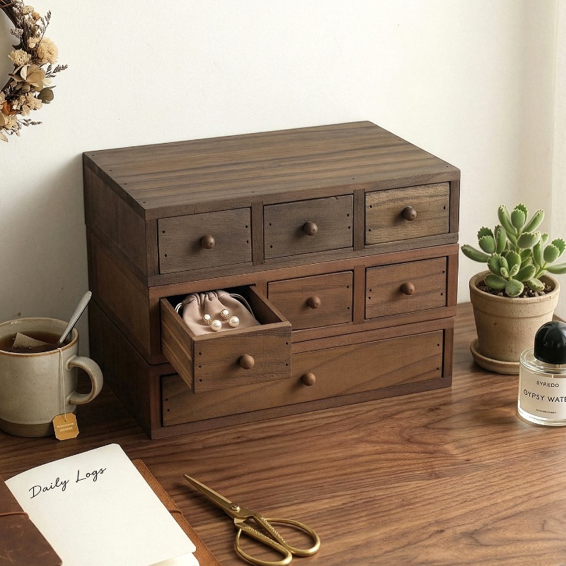 Wooden Desktop Storage Box Mon - Storage recension och pris